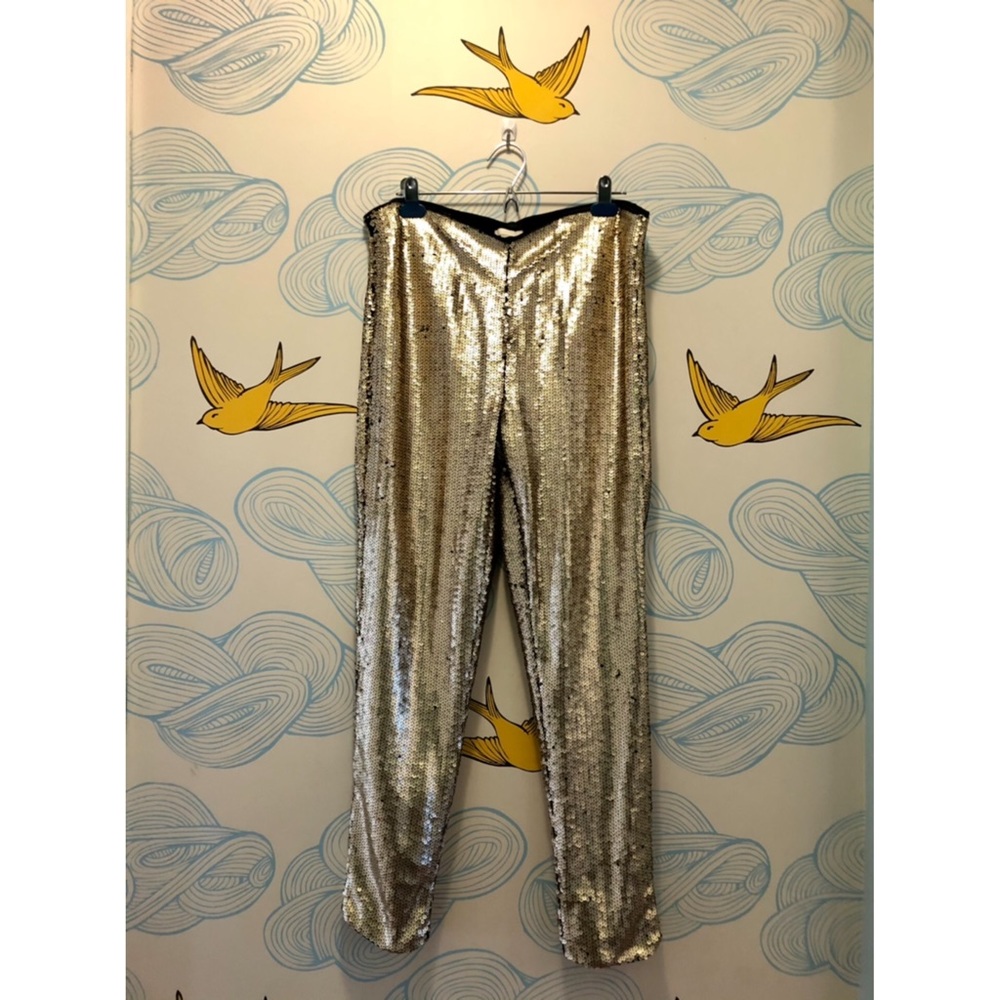 Gold Sequin Leggings